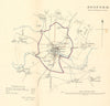 BEDFORD borough/town plan. REFORM ACT. Bedfordshire. DAWSON 1832 old map