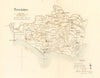 Dorsetshire county map. Hundreds boroughs electoral. REFORM ACT. DAWSON 1832