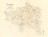 Dorsetshire county map. Hundreds boroughs electoral. REFORM ACT. DAWSON 1832