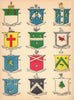 Irish arms Barry Cole Corrigan Loftus Coffey Colgan Burke Broderick Nash 1905