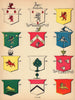 Irish arms Meehan O'Malley Mangan Tierney Bracken Gorman O'Gorman Malone 1905