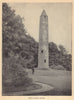 Round tower, Antrim. Ireland 1905 old antique vintage print picture