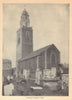 Shandon Church, Cork. Ireland 1905 old antique vintage print picture