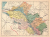 COUNTY FERMANAGH antique map. Ulster. Northern Ireland. JOYCE 1905 old