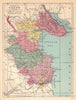 COUNTY LOUTH antique map. Leinster. Ireland. JOYCE 1905 old chart