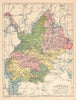 COUNTY LONGFORD antique map. Leinster. Ireland. JOYCE 1905 old
