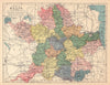 COUNTY MEATH antique map. Leinster. Ireland. JOYCE 1905 old chart