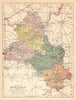 COUNTY MONAGHAN antique map. Ulster. Ireland. JOYCE 1905 old chart