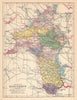 COUNTY ROSCOMMON antique map. Connaught. Ireland. JOYCE 1905 old