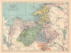 COUNTY SLIGO antique map. Connaught. Ireland. JOYCE 1905 old chart