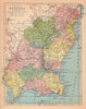 COUNTY WEXFORD antique map. Leinster. Ireland. JOYCE 1905 old