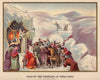 Mass on the Mountain in Penal Days (Christmas Morning). Ireland 1905 old print