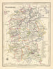 Antique county map of WILTSHIRE by Creighton & Walker for Lewis c1840 old
