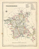 Antique county map of WESTMORLAND by Creighton Walker Lewis. Lake District c1840