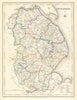 Antique county map of LINCOLNSHIRE by Creighton & Walker for Lewis c1840
