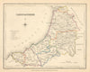 Antique county map of CARDIGANSHIRE by Creighton & Walker for Lewis c1840
