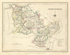 Antique county map of DENBIGHSHIRE by Creighton & Walker for Lewis c1840