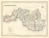 Antique county map of GLAMORGANSHIRE by Creighton & Walker for Lewis c1840