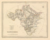 Antique county map of RADNORSHIRE by Creighton & Walker for Lewis c1840