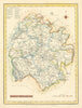 Antique county map of HEREFORDSHIRE by Creighton & Starling for Lewis c1840
