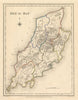 Antique map of the ISLE OF MAN by Creighton & Walker for Lewis c1840 old
