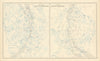 Star maps. Northern & Southern Celestial Hemispheres. JOHN BARTHOLOMEW 1862