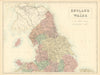 England & Wales North Sheet. Yorkshire Lancashire. BARTHOLOMEW 1862 old map
