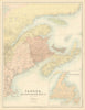 Canada East Sheet. Maritimes. St Lawrence NB Nova Scotia Newfoundland 1862 map