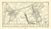 East & West Harptree town plan by Patrick Abercrombie. Somerset Mendips 1930 map