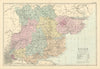 ESSEX antique county map by GW BACON 1891 old vintage plan chart