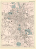 CHELTENHAM Montpellier St. Pauls antique town city plan GW BACON 1891 old map