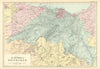 EDINBURGH & ENVIRONS West Lothian Midlothian antique map by GW BACON 1891
