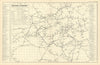 LONDON Rail & Underground Tube map antique map by GW BACON 1891 old