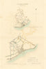 FOLKESTONE borough/town/city plan. BOUNDARY COMMISSION. Kent. DAWSON 1837 map