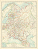 EUROPEAN RUSSIA. 1812 Napoleonic battlefields are marked. JOHNSTON 1913 map