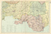 SOUTH WALES. Parliamentary divisions. Welsh place name Glossary. BACON 1898 map