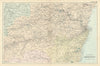 ABERDEEN & ENVIRONS Stonehaven Balmoral antique map by GW BACON 1898 old