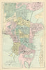 SOUTHAMPTON Bargate Bevois Portswood antique town city plan by GW BACON 1898 map