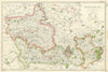 BERKSHIRE. Showing Parliamentary divisions, boroughs & parks. BACON 1919 map
