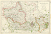 BERKSHIRE. Showing Parliamentary divisions, boroughs & parks. BACON 1919 map