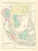 Eastern Islands, Birmah &c. Indochina & East Indies. Indonesia. HALL 1854 map