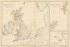 British Islands & North Sea. Orkney, Shetland & Channel Isles. Weller 1860 map