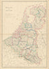 Holland and Belgium by Joseph Wilson Lowry. Netherlands 1860 old antique map