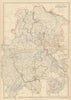 North-West Germany. Hanover, Rhenish Prussia, Nassau, Hesse. WELLER 1860 map