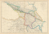 The Isthmus of Caucasus & Armenia by Edward Weller. Georgia Azerbaijan 1860 map