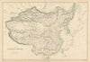 The Chinese Empire by Edward Weller. China, Mongolia, Tibet & Korea 1860 map