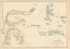 Celebes and the Molucca Islands by Edward Weller. Indonesia Sulawesi 1860 map