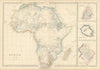 Africa. Mauritius, Bourbon (Reunion) & Natal by Edward Weller 1860 old map