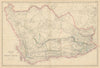 Cape of Good Hope by Edward Weller. South Africa 1860 old antique map chart