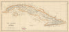 The Island of Cuba & the Cayman Islands. LOWRY 1860 old antique map plan chart